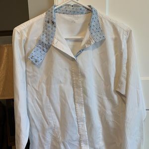Equine couture white show shirt